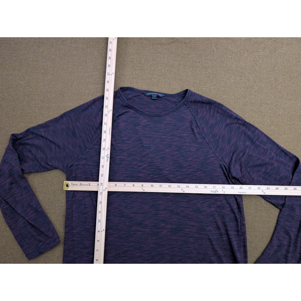 John Varvatos Shirt Mens L Black Purple Heather Long Sleeve Lightweight - Picture 4 of 6